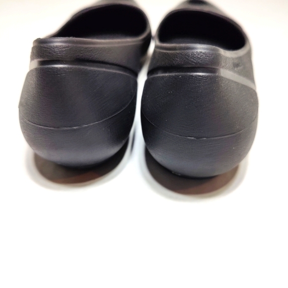 Crocs Patent Toe Black Ballet Flats Slip On Women's Shoes Size 8 - Picture 5 of 7